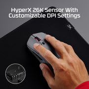 HyperX Pulsefire Haste 2 – Wireless Gaming Mouse- Ultra Lightweight, 61g, 100 Hour Battery Life, Dual Wireless Connectivity, Precision Sensor - Black
