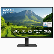 KOORUI 24" FHD IPS PC Monitor, 144Hz Adaptive Sync, Eye Care, Tilt Adjustable, HDMI & VGA, VESA Mount for Home Office, Streaming and Casual Gaming