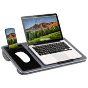 LAPGEAR Home Office Pro Lap Desk - Black Carbon, Fits 15.6” Laptops